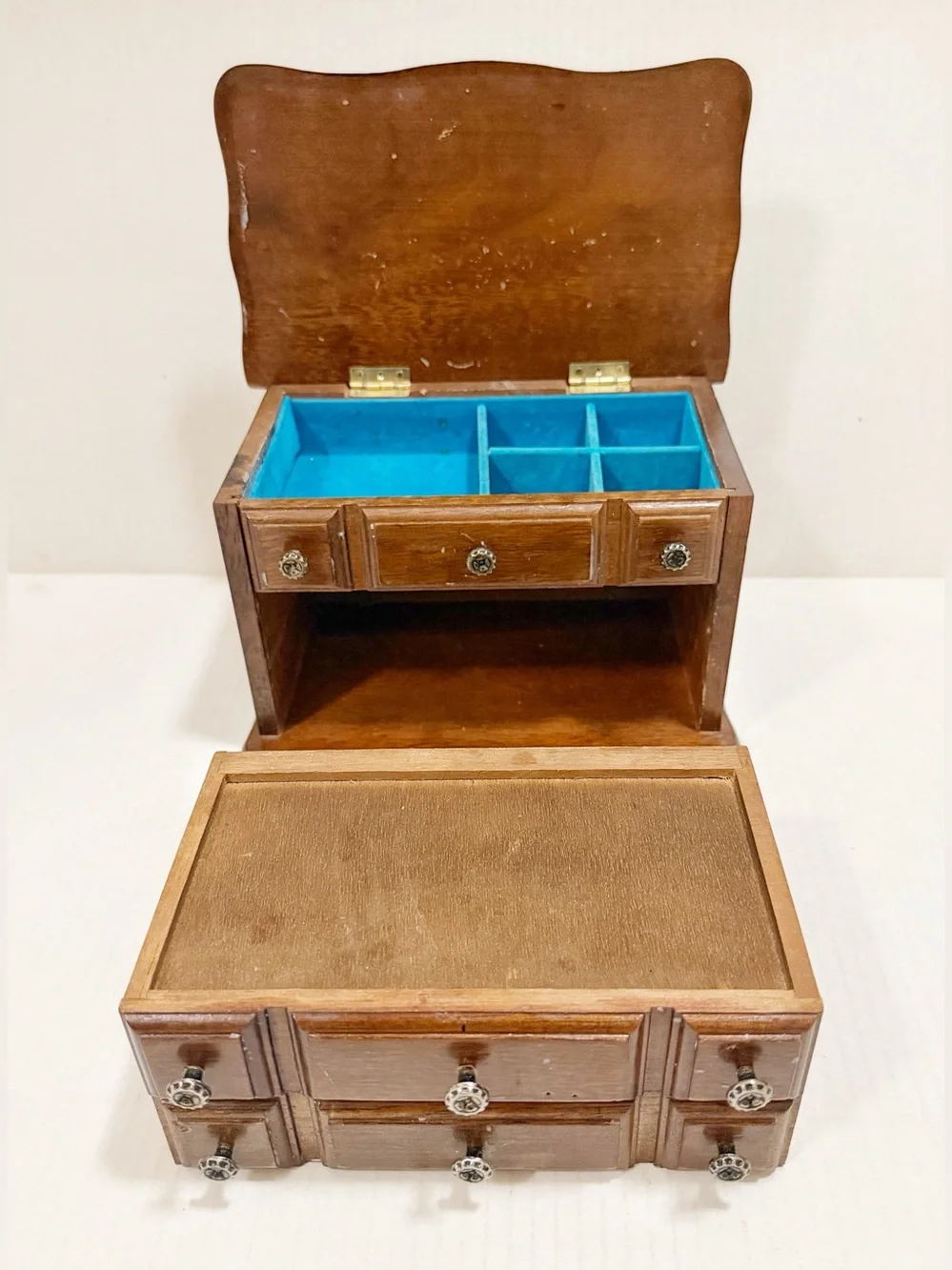 Vintage Wood Jewelry Box
